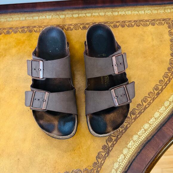 Birkenstock Arizona Mocha Cork Made in Germany Iconic Sandals 37 Women 6 Mens 4 - Picture 3 of 8